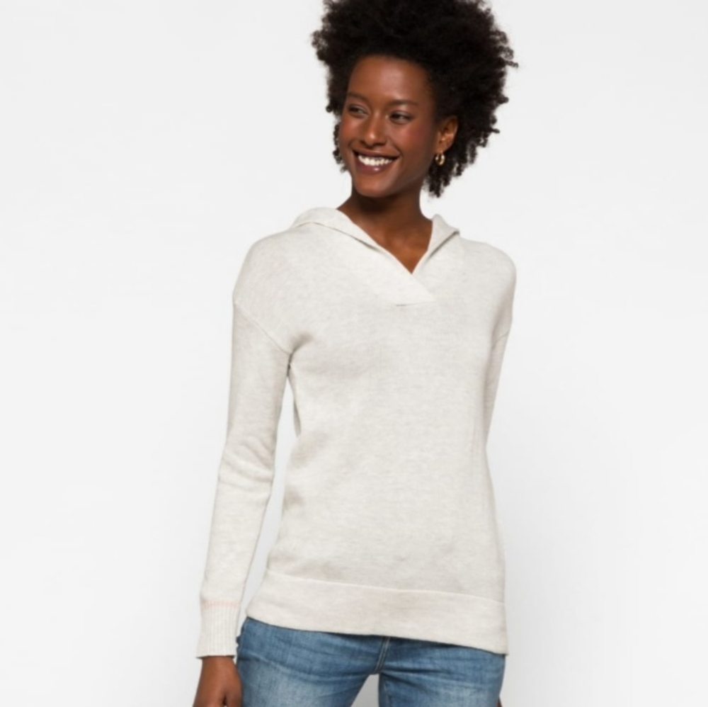 Market & Spruce Layna Hooded Cotton Blend Pullover (NWT)